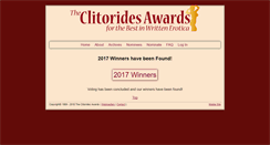 Desktop Screenshot of clitoridesawards.org